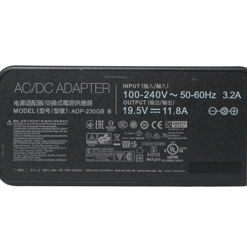 Punjac za laptop Asus 19.5V 11.8A (6.0*3.7)