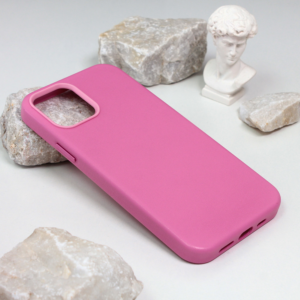 Maska Beautiful Shine Leather iPhone 12 6.1 roze