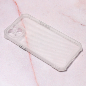 Maska Carbon Crystal za iPhone 13 6.1 bela