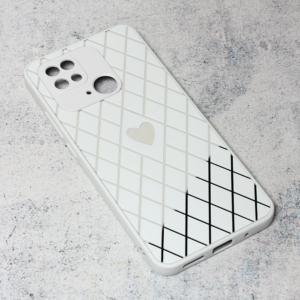 Maska Diamond Heart za Xiaomi 10c bela