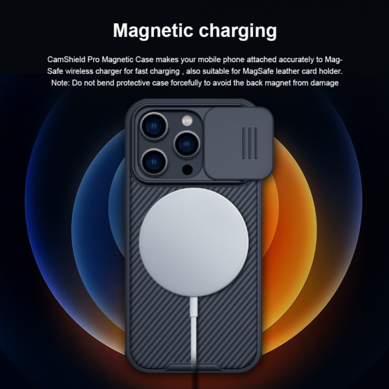Maska Nillkin CamShield Pro Magnetic za iPhone 14 Pro 6.1 crna