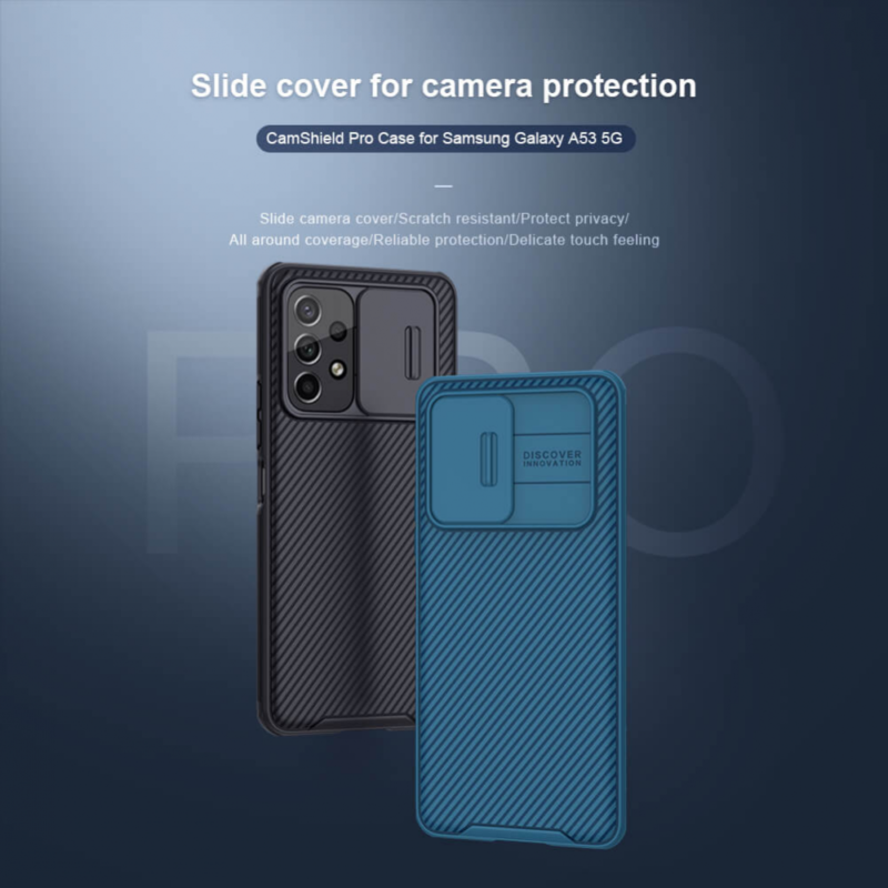 Maska Nillkin CamShield Pro za Samsung Galaxy A53 5G plava
