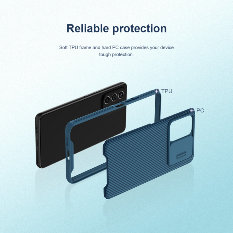 Maska Nillkin CamShield Pro za Samsung Galaxy A53 5G plava