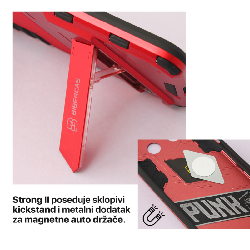 Maska Strong II za iPhone 14 Plus 6.7 crvena