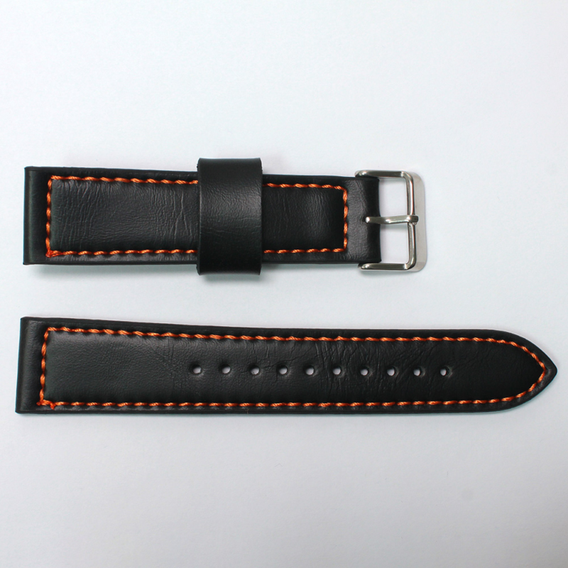 Narukvica elegant kozna za smart watch 22mm tamno braon