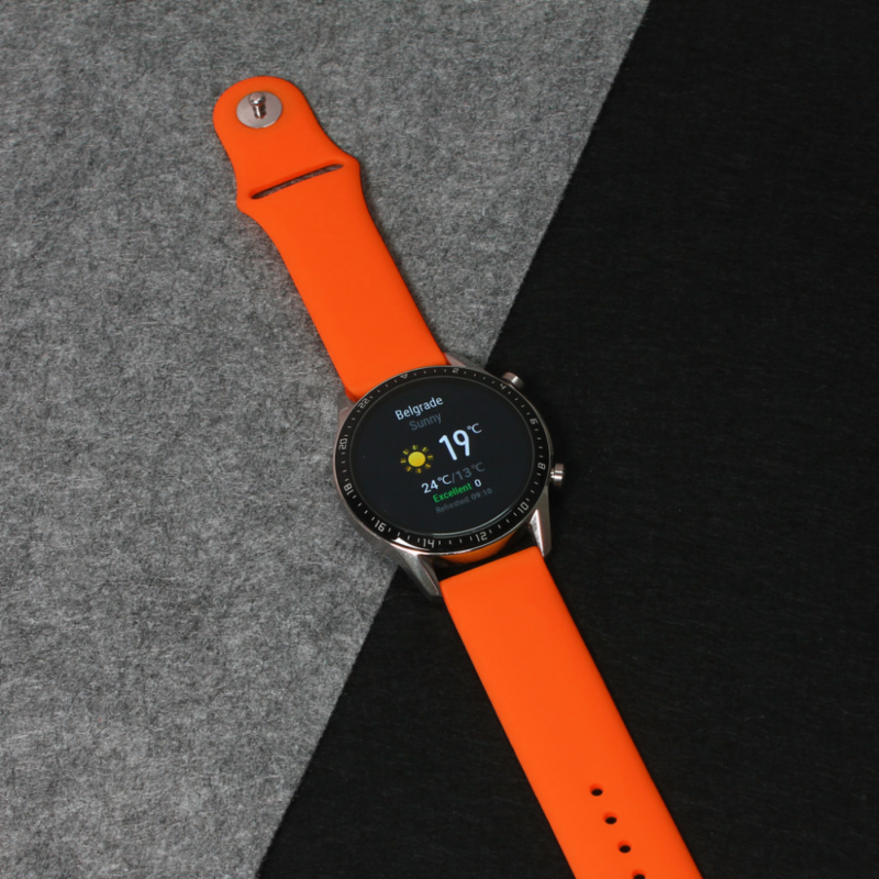 Narukvica plain za smart watch 22mm narandzasta