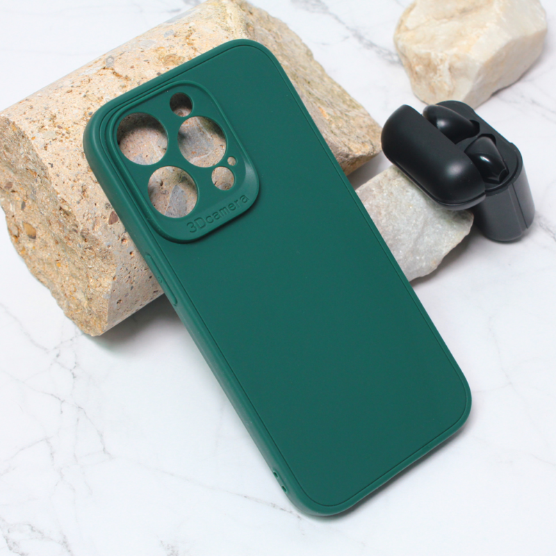Maska 3D Camera za iPhone 14 Pro 6.1 tamno zelena