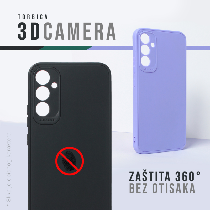 Maska 3D Camera za Samsung A136B/A047F Galaxy A13 5G/A04s roze