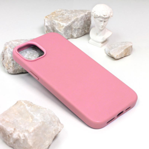 Maska Beautiful Shine Leather iPhone 14 Plus 6.7 roze