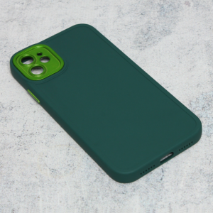 Maska Camera Color za iPhone 11 6.1 tamno zelena