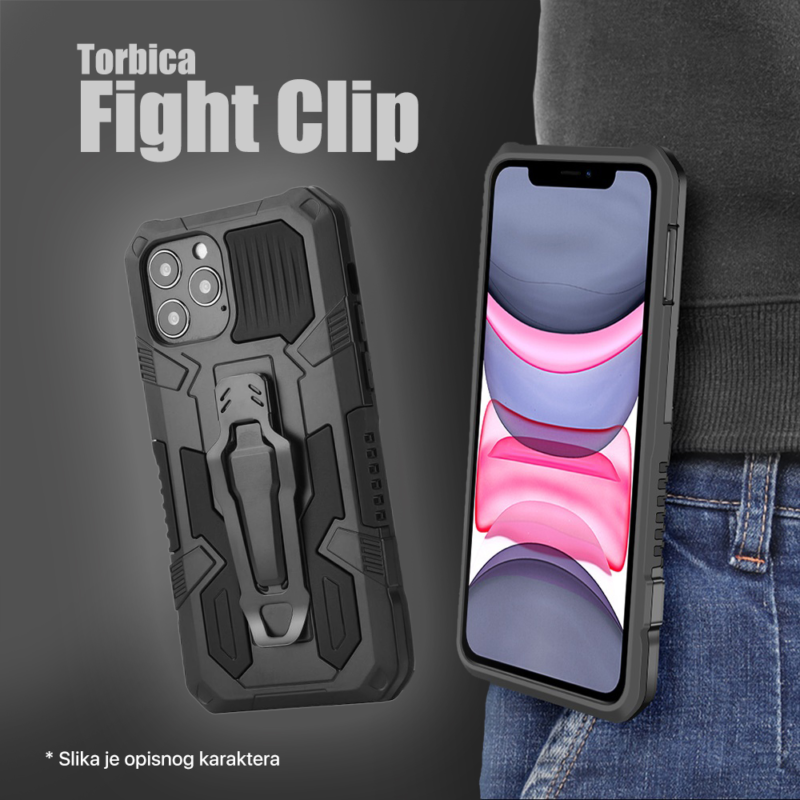 Maska Fight Clip za iPhone 14 Plus 6.7 crna
