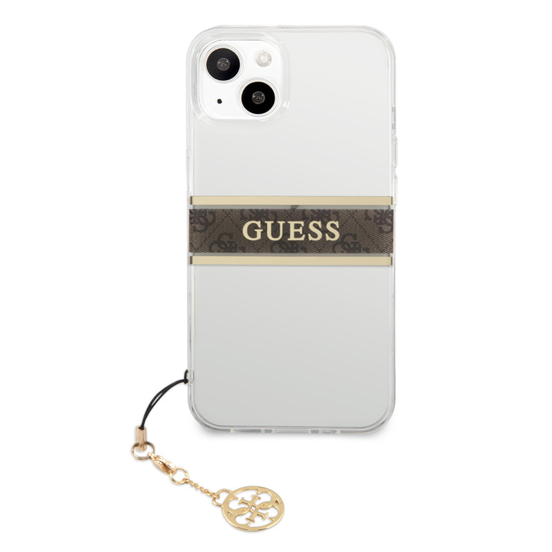 Maska Guess 4G Stripe Charm za iPhone 13 6.1 braon (GUHCP13MKB4GBR)