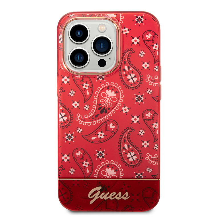Maska Guess Hc IML Electro Cam Raisley za iPhone 14 Pro 6.1 crvena (GUHCP14LHGBNHR)