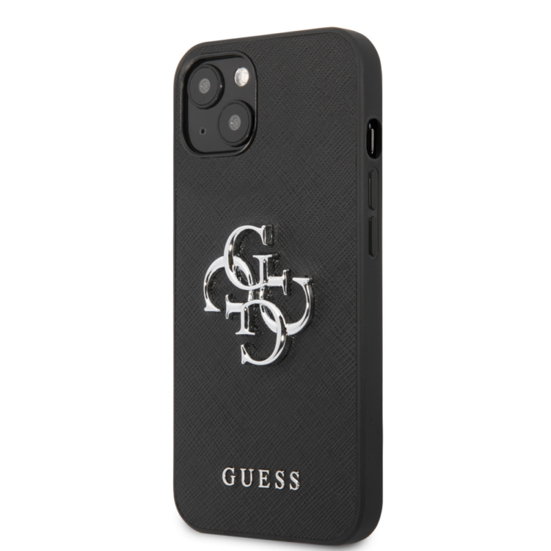 Maska Guess Saffiano Big za iPhone 13 6.1 crna (GUHCP13MSA4GSBK)