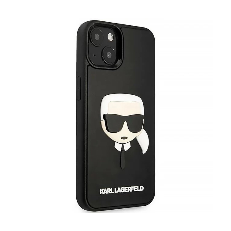 Maska Karl Lagerfeld Hc 3D Rubber Karl Head za iPhone 14 Plus 6.7 crna (KLHCP14MKH3DBK)