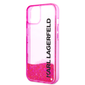 Maska Karl Lagerfeld Hc Liquid Glitter Elong za iPhone 11 6.1 pink ( KLHCN61LCKVF)