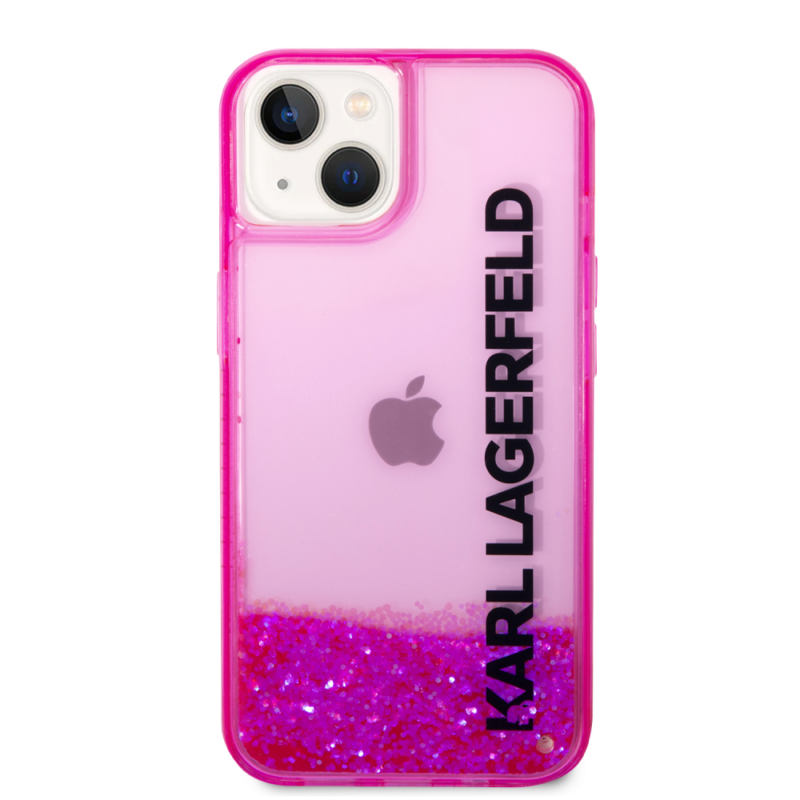 Maska Karl Lagerfeld Hc Liquid Glitter Elong za iPhone 13 6.1 pink (KLHCP13MLCKVF)