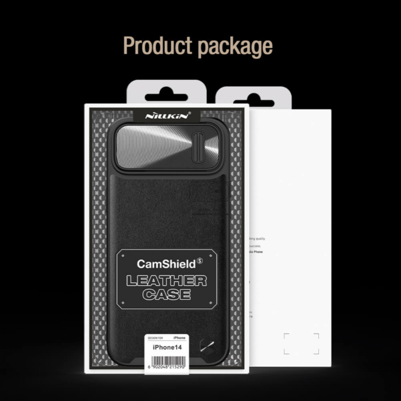 Maska Nillkin CamShield Leather S za iPhone 14 6.1 crna