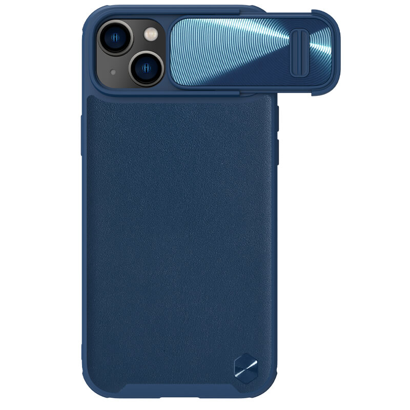 Maska Nillkin CamShield Leather S za iPhone 14 Plus 6.7 plava
