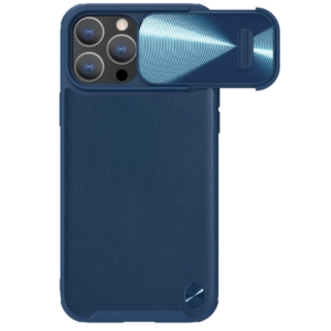 Maska Nillkin CamShield Leather S za iPhone 14 Pro 6.1 plava