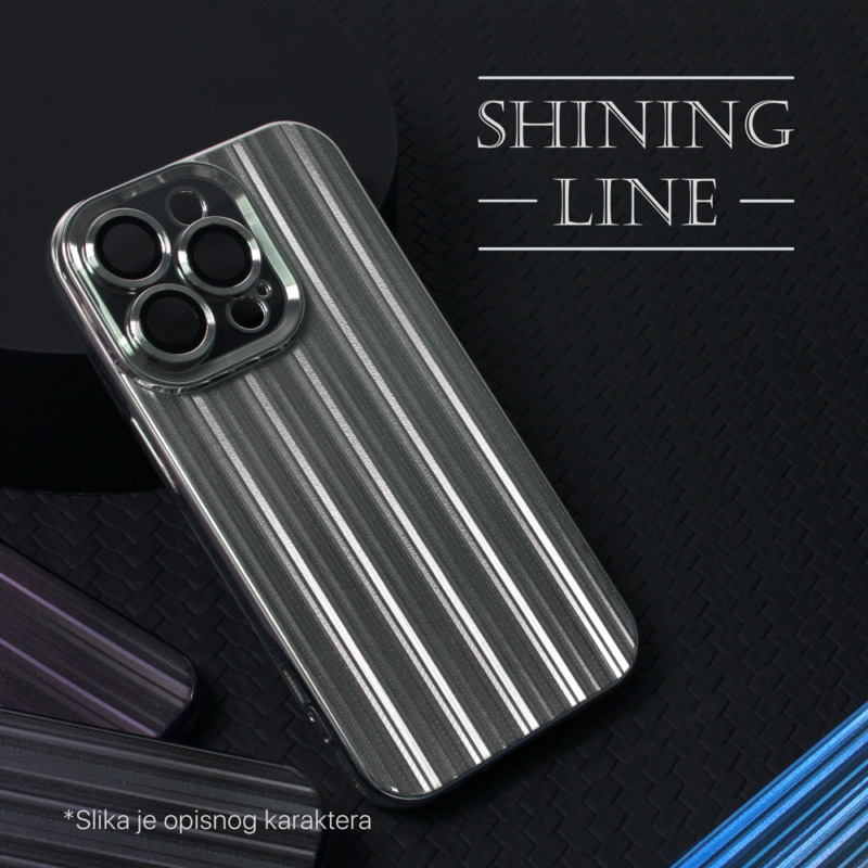 Maska Shining Line za iPhone 14 Plus 6.7 crna
