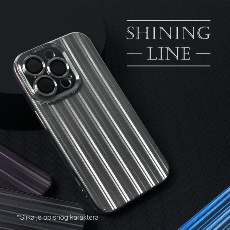 Maska Shining Line za iPhone 14 Plus 6.7 svetlo plava