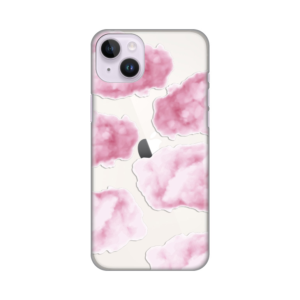 Maska Silikonska Print Skin za iPhone 14 Plus 6.7 Pink Clouds