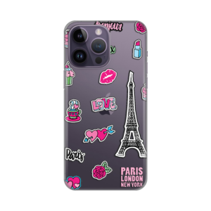 Maska Silikonska Print Skin za iPhone 14 Pro Max 6.7 Love Paris
