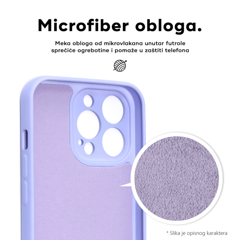 Maska Teracell Soft Velvet za iPhone 14 Plus 6.7 ljubicasta