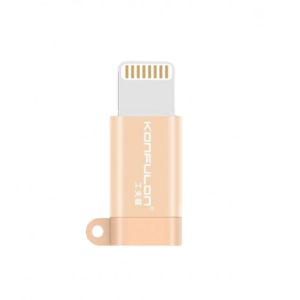 Adapter KONFULON Micro USB na iPhone lightning zlatni