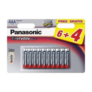 Baterije Panasonic LR03EPS/10BW-AAA 10kom 6+4F Alkalne Everyday
