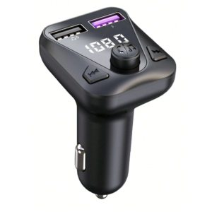 FM transmiter C43 USB, QC 3.0 Bluetooth 5.0, handsfree crni