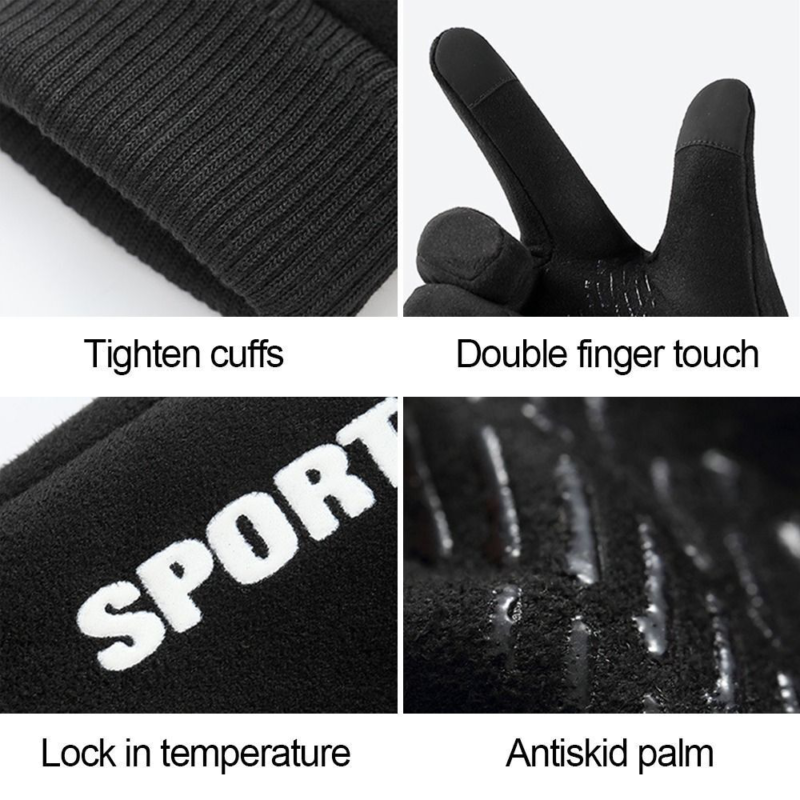 Rukavice za touch screen Sport braon