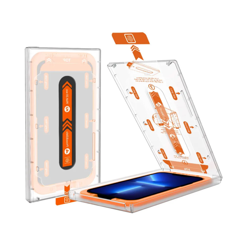 Zaštitno staklo 2.5D dust free Box za iPhone 12 Pro Max 6.7 crni