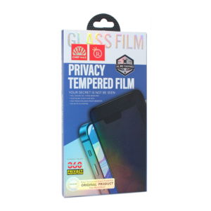 Tempered Glass Privacy 2.5D full glue za Samsung Galaxy S23 FE crni (fingerprint unlock)