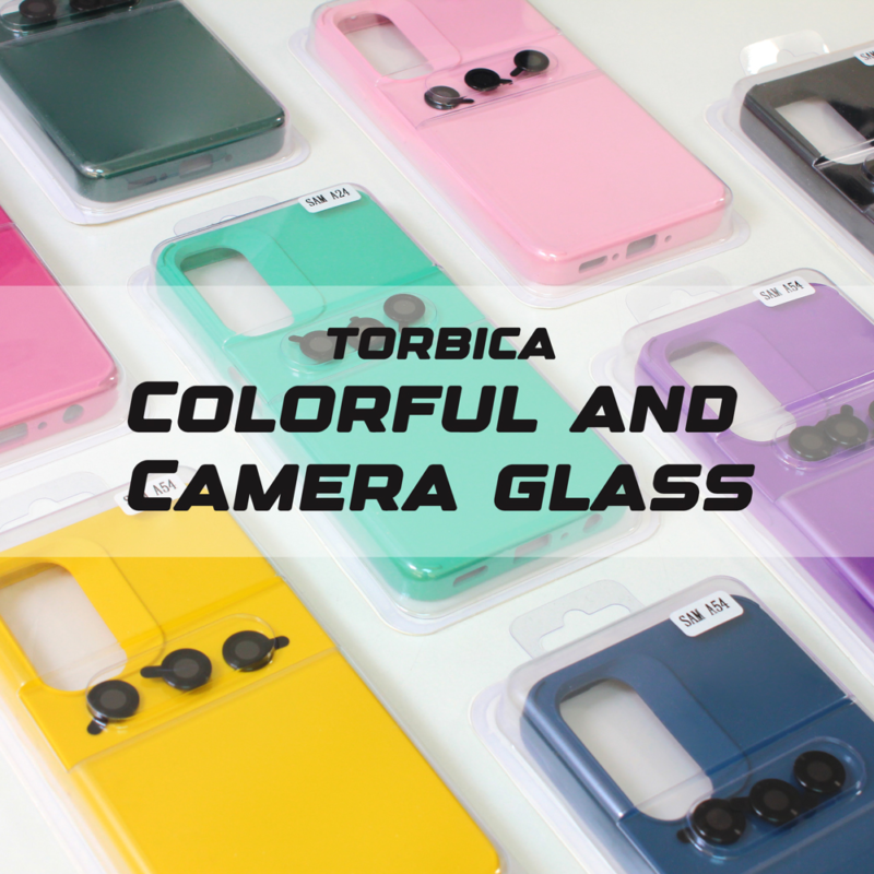 Maska Colorful and Camera glass za Samsung A245F Galaxy A24 4G crna