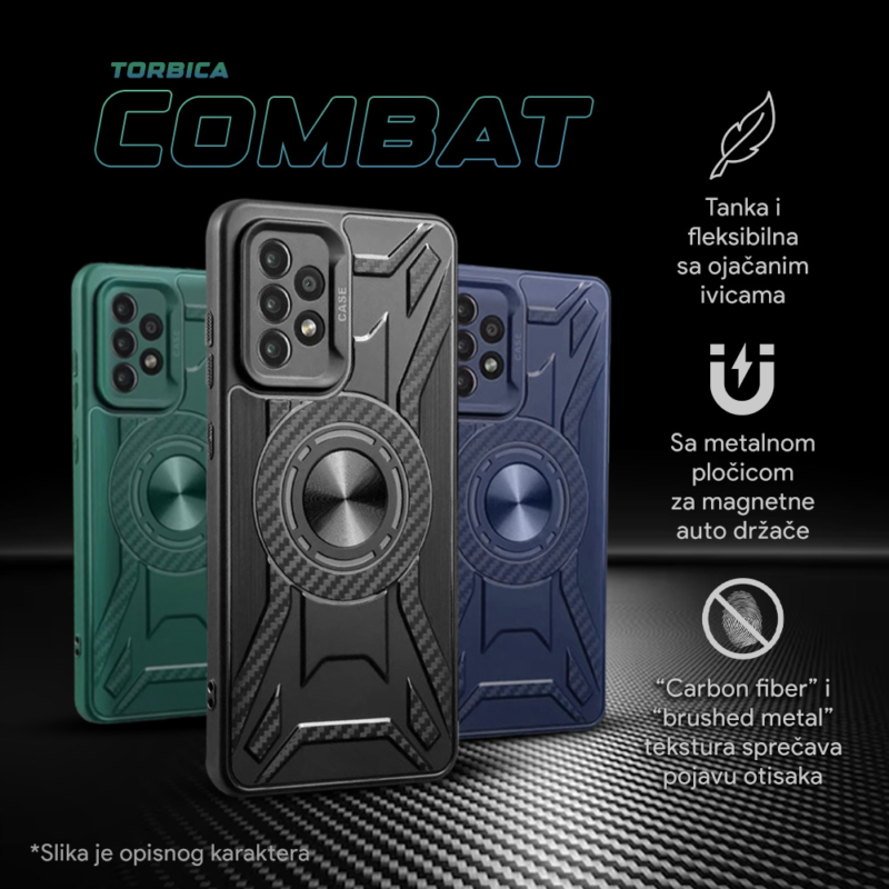 Maska Combat za iPhone 13 6.1 crna
