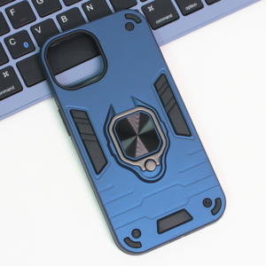 Maska Cube Ring za iPhone 15 6.1 tamno plava