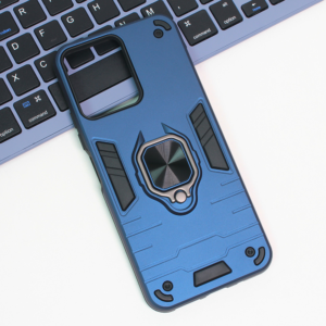Maska Cube Ring za Xiaomi Redmi 12 tamno plava