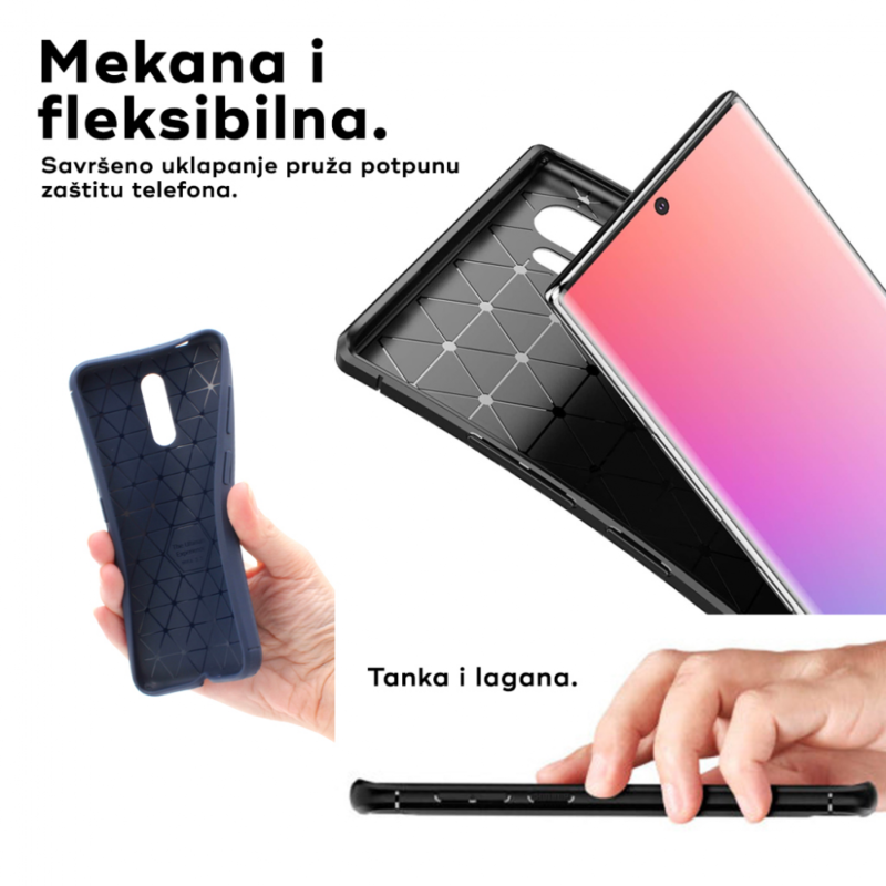 Maska Defender Carbon za iPhone 15 Plus 6.7 crna