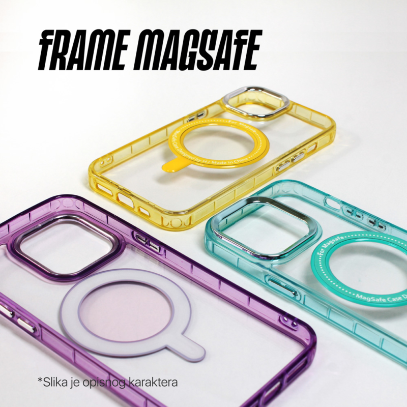 Maska Frame Magsafe za iPhone 14 Pro 6.1 zuta