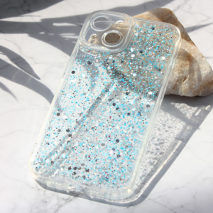 Maska Glitter za iPhone 15 6.1 plava