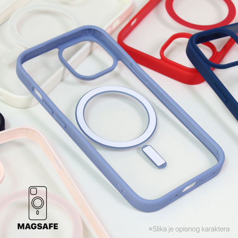 Maska Magesafe za iPhone 15 Pro 6.1 bela