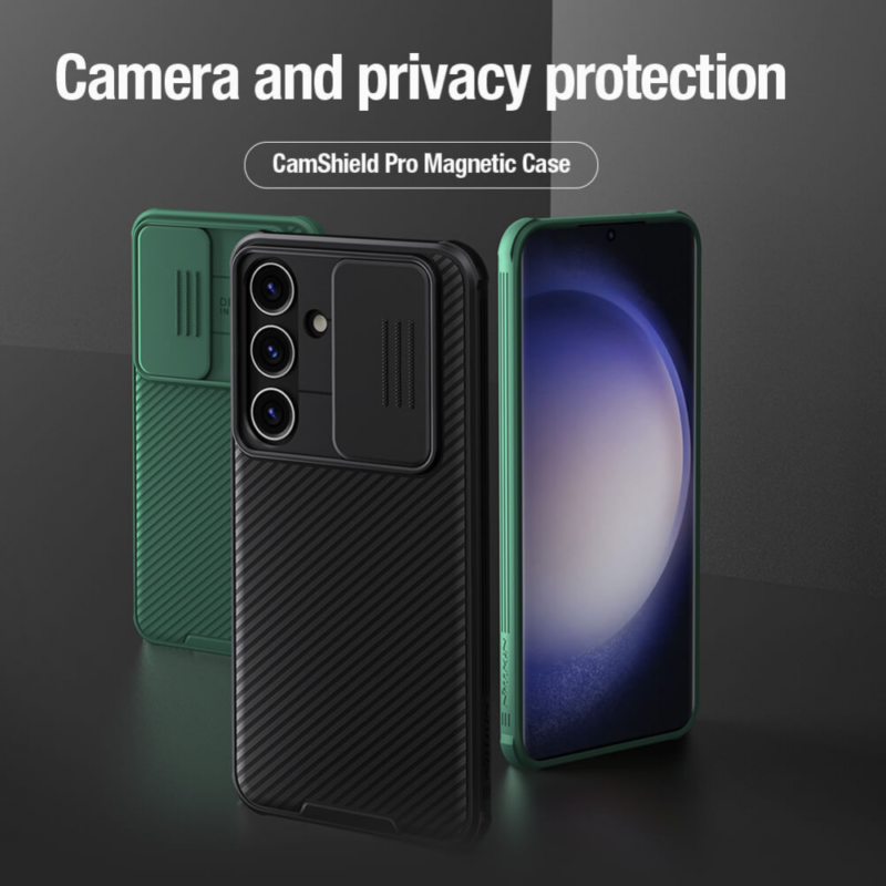 Maska Nillkin CamShield Pro Magnetic za Samsung S921B Galaxy S24 zelena