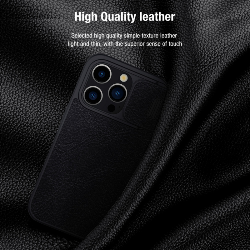 Maska Nillkin Qin Pro za iPhone 15 Pro Max 6.7 crna