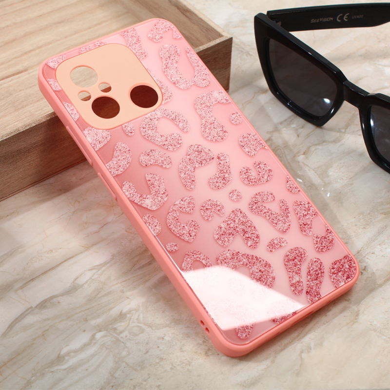 Maska Shiny glass za Xiaomi Redmi 12C roza