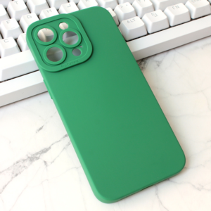 Maska Silikon Pro Camera za iPhone 15 Pro Max 6.7 tamno zelena
