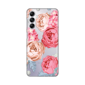 Maska Silikonska Print Skin za Samsung A145R Galaxy A14 4G Pink Flower