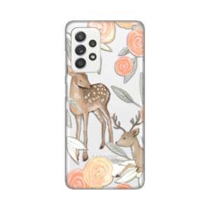 Maska Silikonska Print Skin za Samsung A525F/A526B/A528B Galaxy A52 4G/A52 5G/A52s 5G Flower Deer