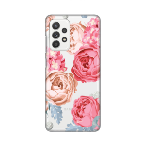 Maska Silikonska Print Skin za Samsung A525F/A526B/A528B Galaxy A52 4G/A52 5G/A52s 5G Pink Flowers